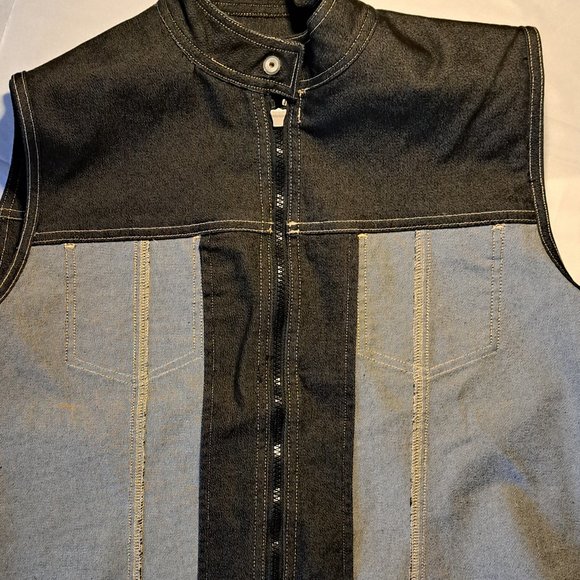 VINTAGE ORLY womens DENIM VEST Size 10 or Size M STUNNING COND. CANADA Designer - Picture 6 of 9